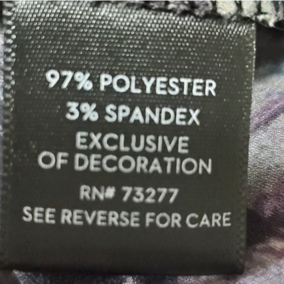 Vera Wang L floral dress large black flower excellent condition - Picture 12 of 12